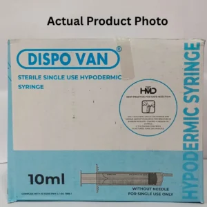 dispo van 10 ml syringe without needle 50 units pack 9808