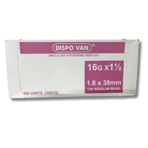 dispovan hypodermic needle 16g1.5 inch surginatal.com 001